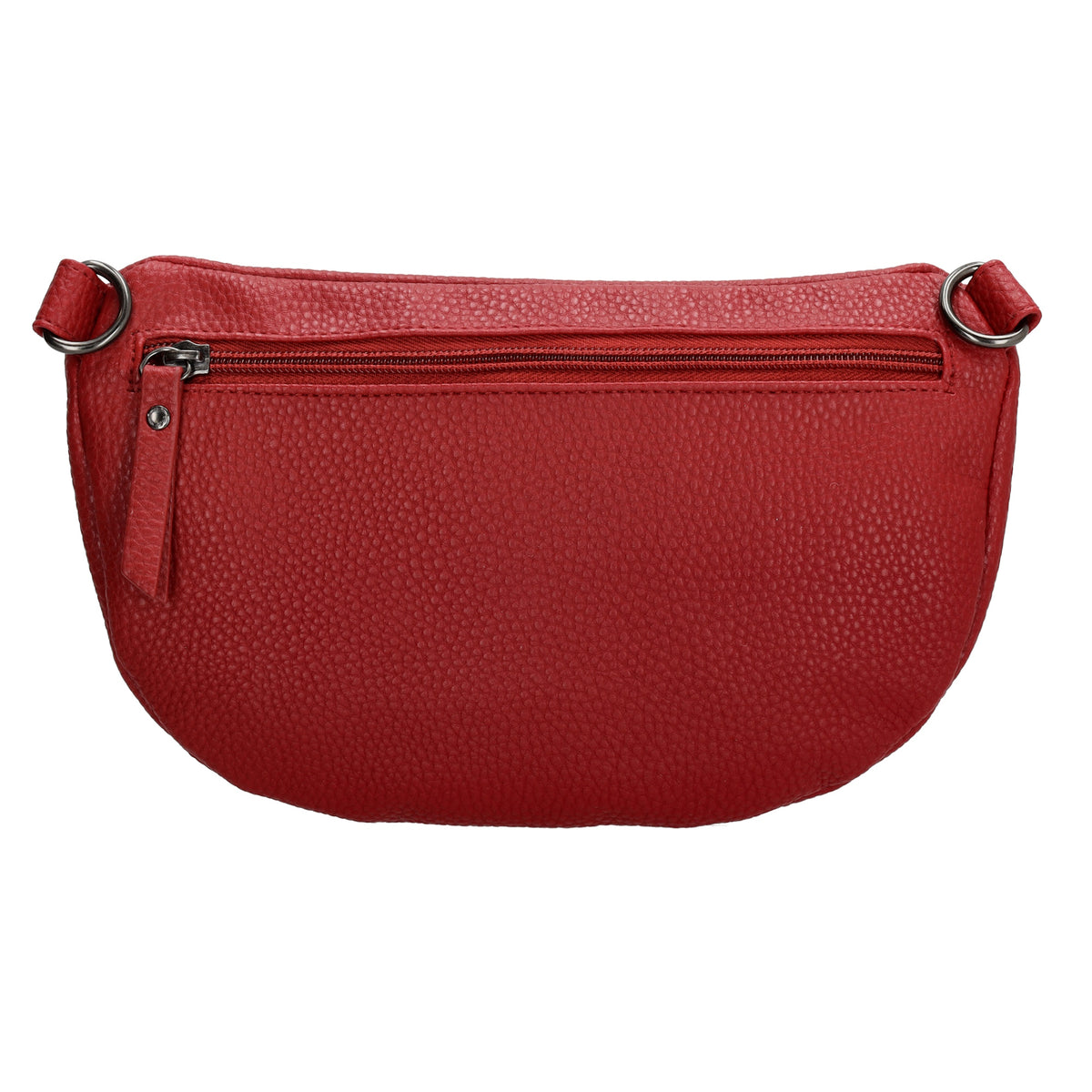 Bodybag 23,5 x 15cm in Lederoptik Dunkelrot - leder-accessoires.com