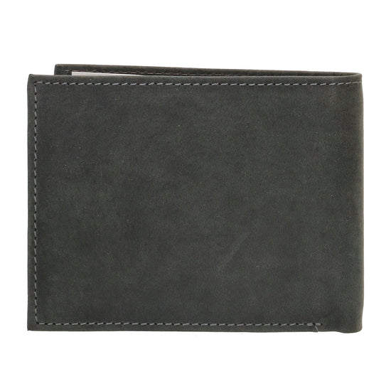 Geldbörse Querformat 12 x 9,5cm mit Riegel in Schwarz aus Leder - leder-accessoires.com