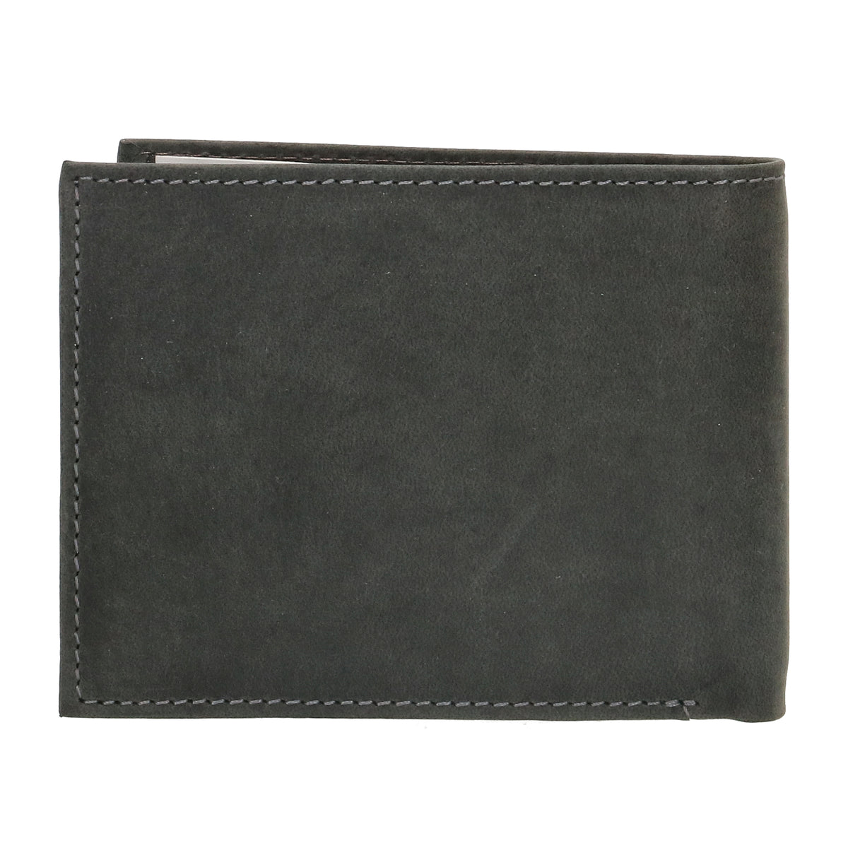 Geldbörse Querformat 12 x 9,5cm in Schwarz mit Riegel - leder-accessoires.com