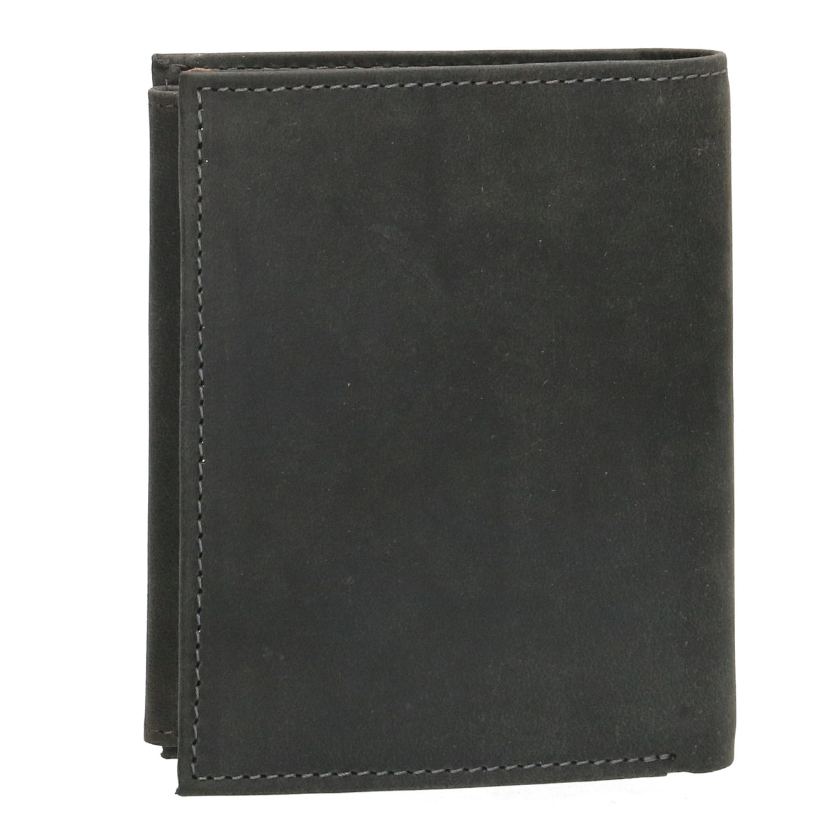 Geldbörse Hochformat 12 x 9cm mit Riegel in Schwarz aus Leder - leder-accessoires.com