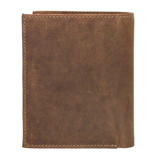Lederbörse Hochformat 12x9xcm in Braun - leder-accessoires.com