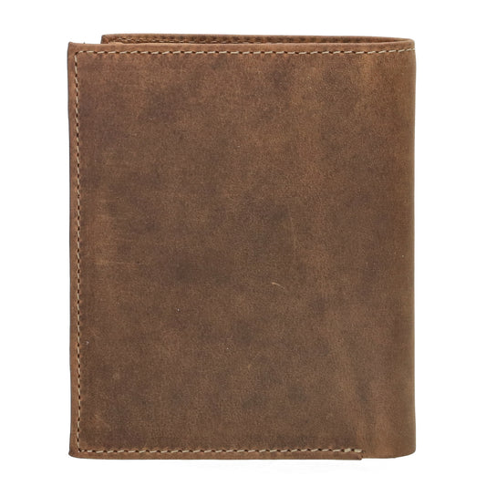 Lederbörse Hochformat 12x9xcm in Braun - leder-accessoires.com