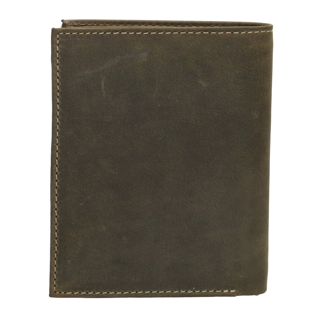 Geldbörse Hochformat 12 x 9cm mit Riegel in Olivgrün aus Leder - leder-accessoires.com