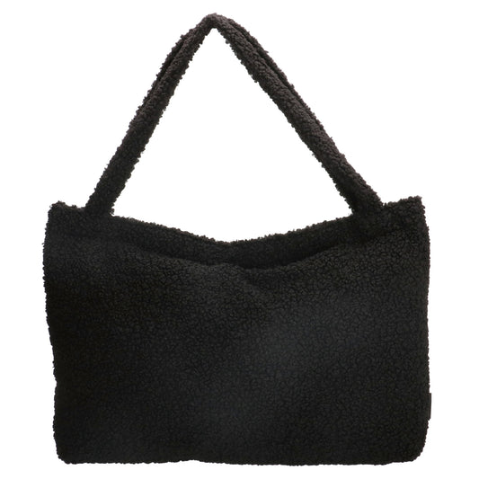 Teddyshopper 60x42cm in Schwarz mit Reißverschluss - leder-accessoires.com