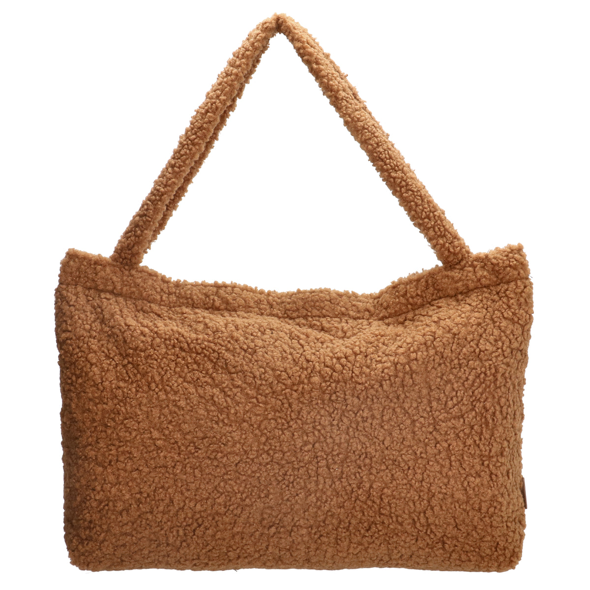Teddyshopper 60x42cm in Cognac mit Reißverschluss - leder-accessoires.com