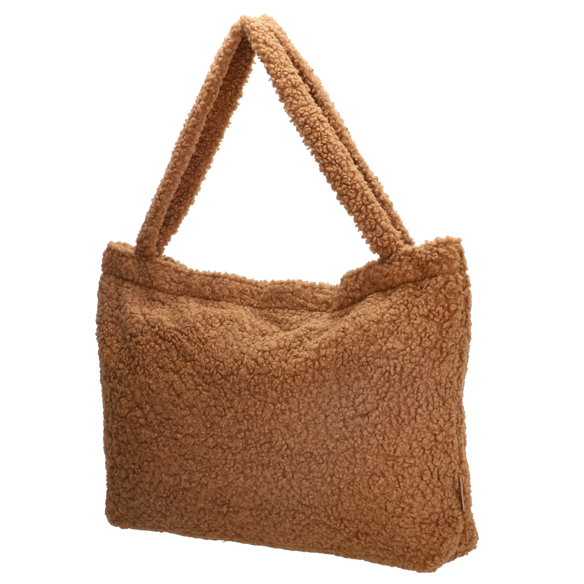 Teddyshopper 60x42cm in Cognac mit Reißverschluss - leder-accessoires.com