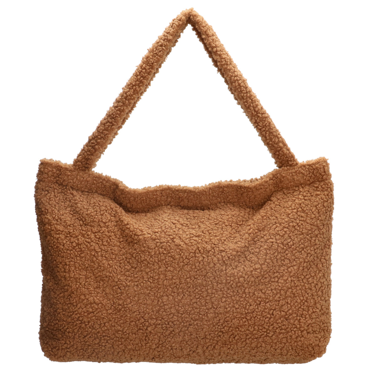 Teddyshopper 60x42cm in Cognac mit Reißverschluss - leder-accessoires.com