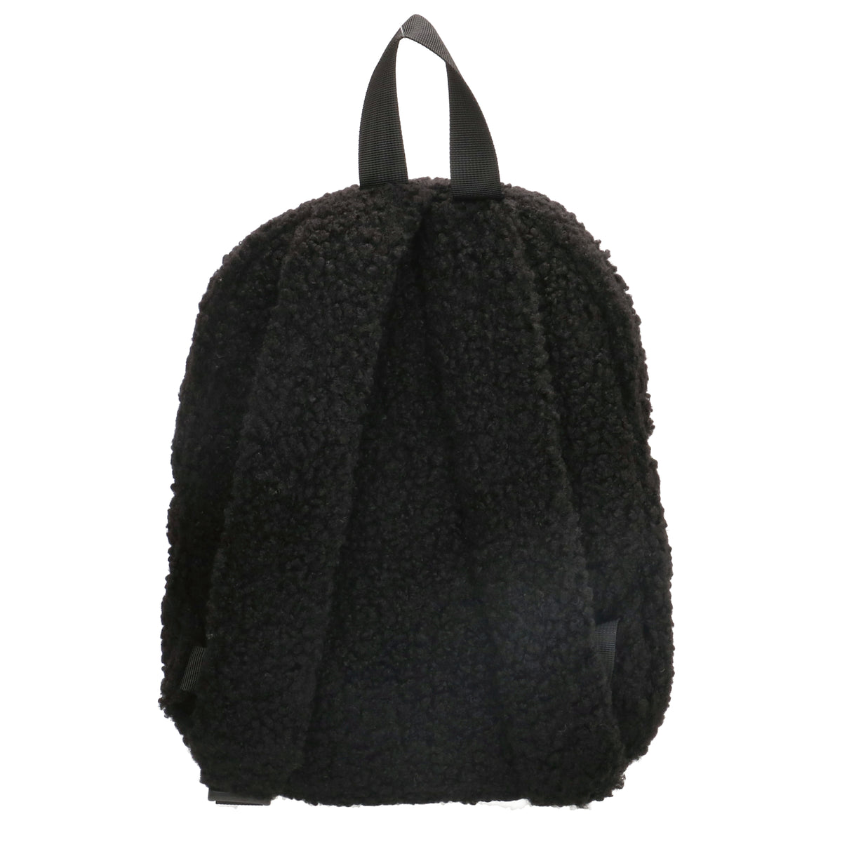Teddyrucksack 23x31cm in Schwarz mit Reißverschluss - leder-accessoires.com