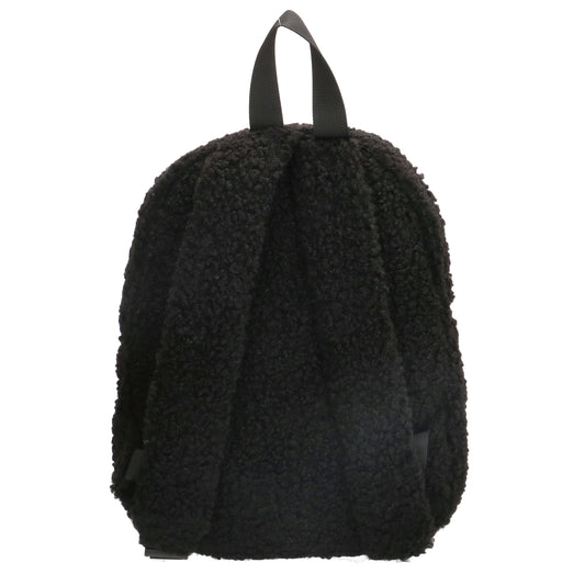 Teddyrucksack 23x31cm in Schwarz mit Reißverschluss - leder-accessoires.com
