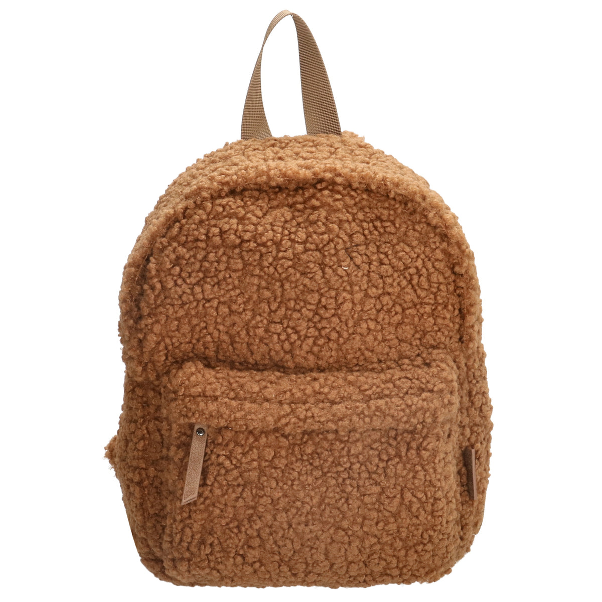 Teddyrucksack 23x31cm in Braun mit Reißverschluss - leder-accessoires.com