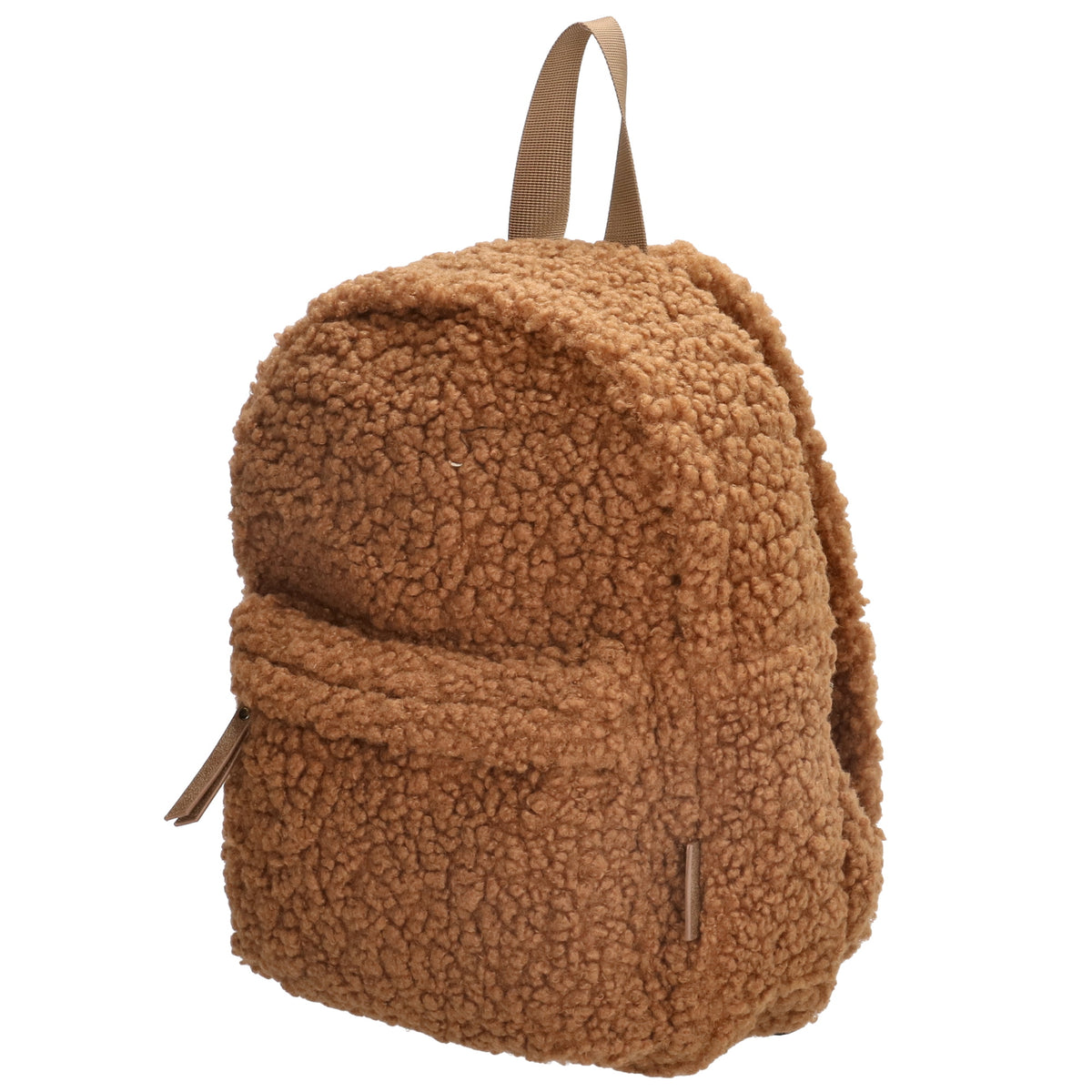 Teddyrucksack 23x31cm in Braun mit Reißverschluss - leder-accessoires.com