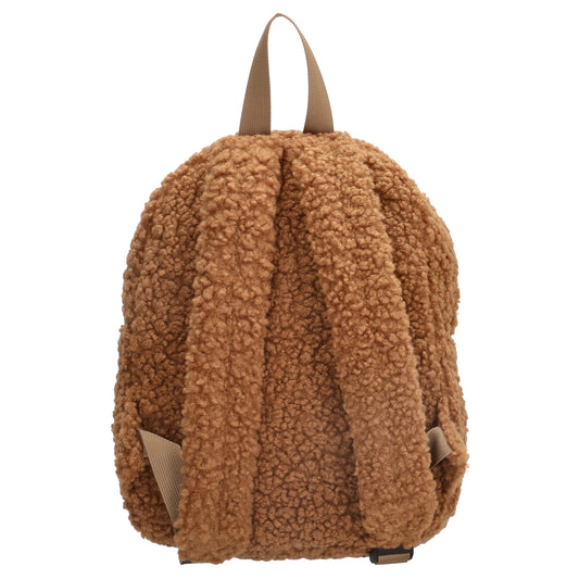 Teddyrucksack 23x31cm in Braun mit Reißverschluss - leder-accessoires.com