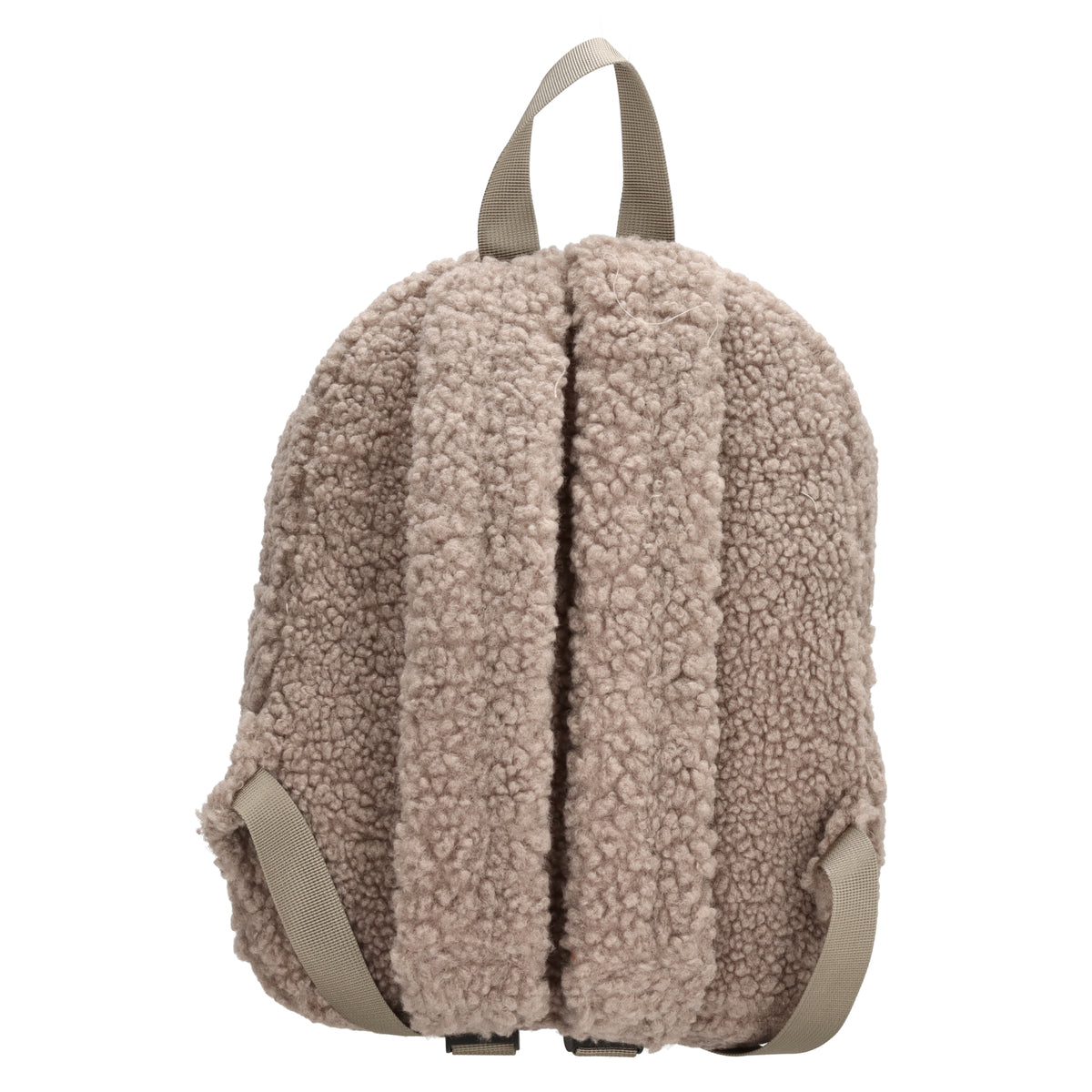 Teddyrucksack 23x31cm in Taupe mit Reißverschluss - leder-accessoires.com