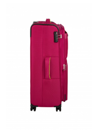 Reisetrolley|Bordgepäck 4-Rad 55cm in Pink - leder-accessoires.com