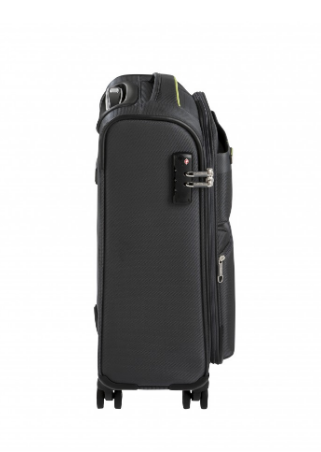 Reisetrolley|Bordgepäck 4-Rad 55cm in Grau - leder-accessoires.com
