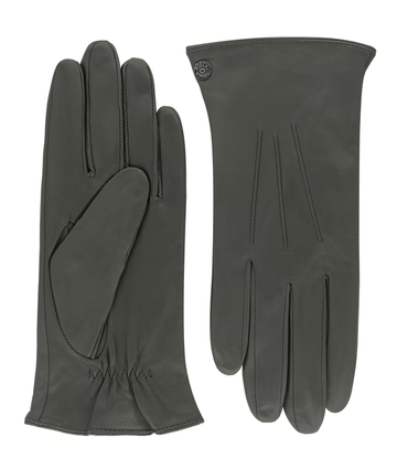 Lederhandschuhe | Haarschafleder Damen in Grau mit Touchfunktion von Röckl - leder-accessoires.com