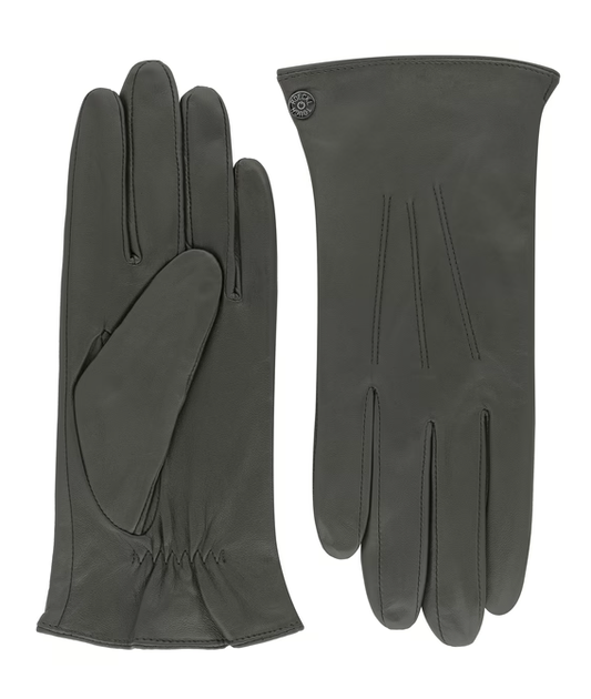Lederhandschuhe | Haarschafleder Damen in Grau mit Touchfunktion von Röckl - leder-accessoires.com