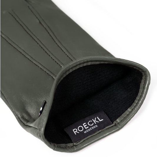 Lederhandschuhe | Haarschafleder Damen in Grau mit Touchfunktion von Röckl - leder-accessoires.com