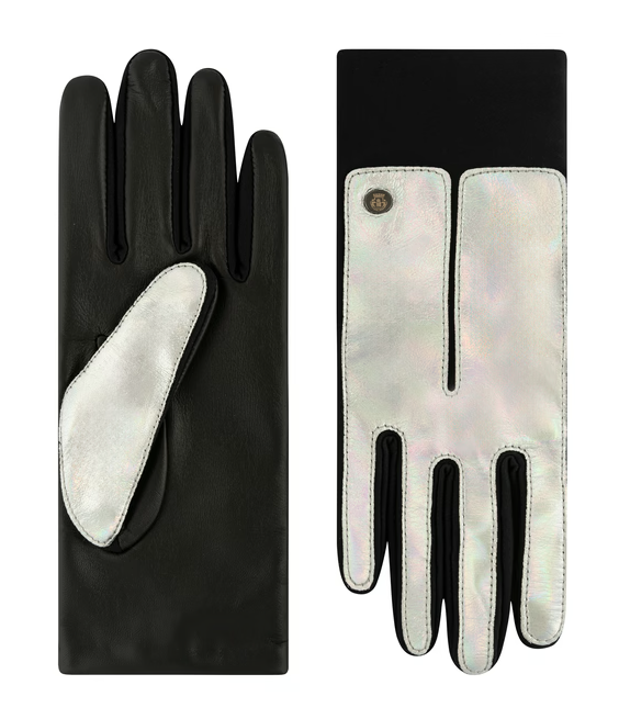 Lederhandschuhe | Haarschafleder Damen in Silber|Grau mit Touch-Funktion von Röckl - leder-accessoires.com