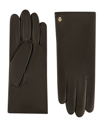 Lederhandschuhe | Haarschafleder Damen in Braun klassisch von Röckl - leder-accessoires.com