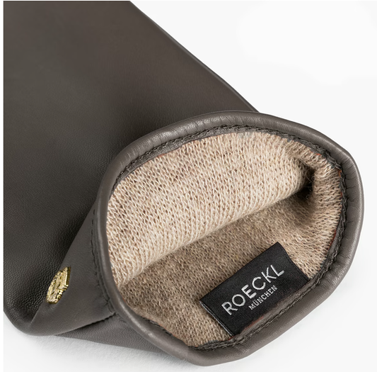 Lederhandschuhe | Haarschafleder Damen in Braun klassisch von Röckl - leder-accessoires.com