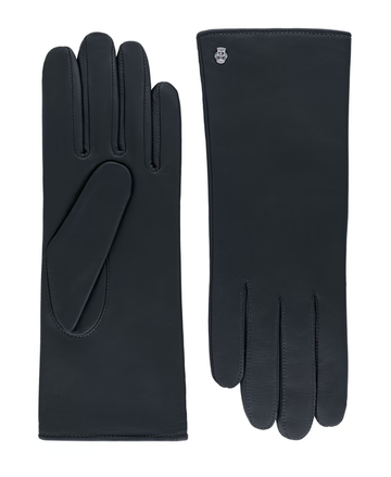 Lederhandschuhe | Haarschafleder Damen in Blau|Marine klassisch von Röckl - leder-accessoires.com