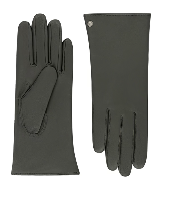 Lederhandschuhe | Haarschafleder Damen in Grau klassisch von Röckl - leder-accessoires.com