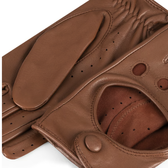 Autofahrerhandschuhe Damen in Cognac|Sattlebrown von Röckl - leder-accessoires.com