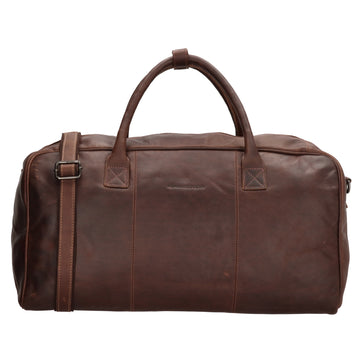 Reisetasche 54 x 32 in Braun aus Leder mit Reißverschluss - leder-accessoires.com
