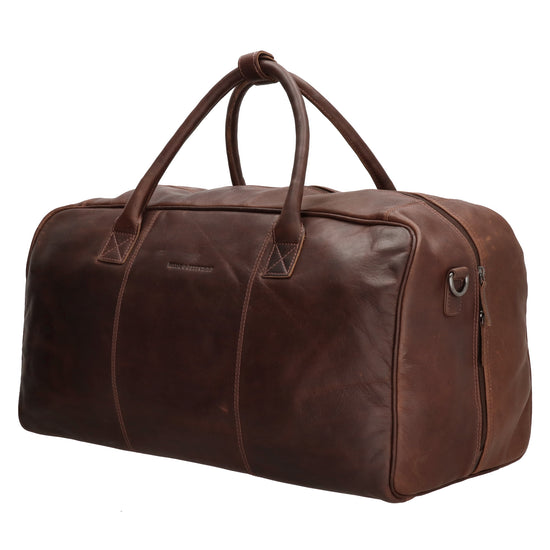 Reisetasche 54 x 32 in Braun aus Leder mit Reißverschluss - leder-accessoires.com