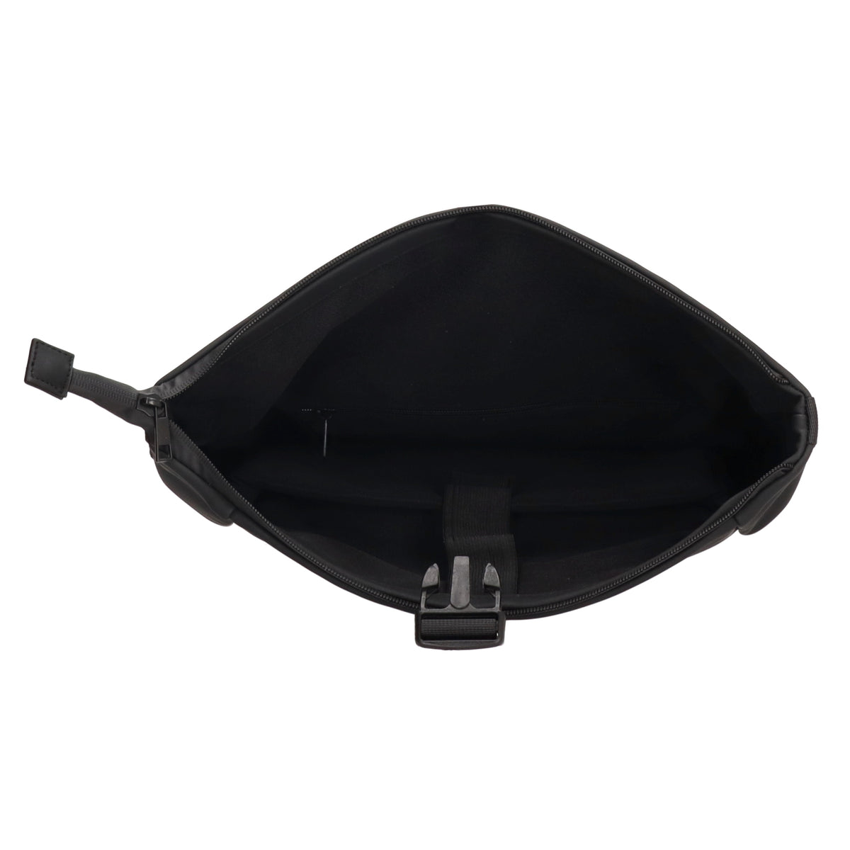 Rolltoprucksack 40x56cm in Schwarz mit Klickverschluss - leder-accessoires.com