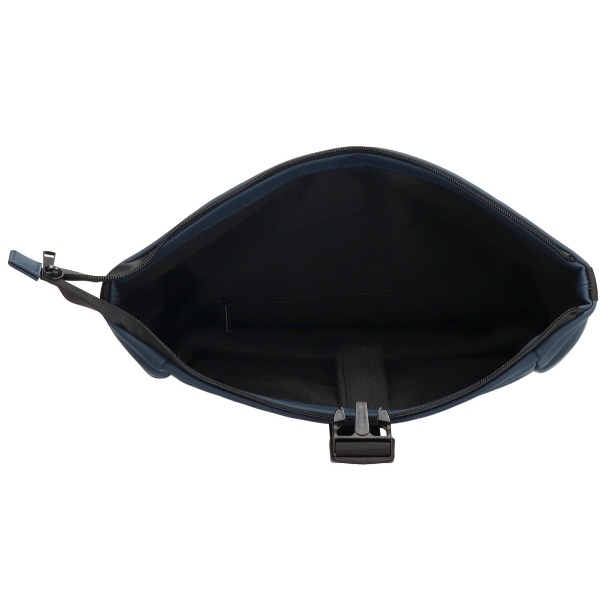 Rolltoprucksack 40x56cm in Dunkelblau mit Klickverschluss - leder-accessoires.com