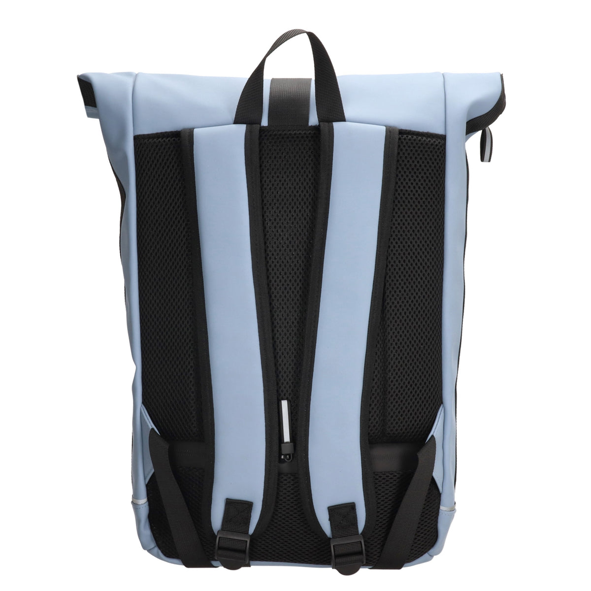 Rolltoprucksack 40x56cm in Hellblau mit Klickverschluss - leder-accessoires.com