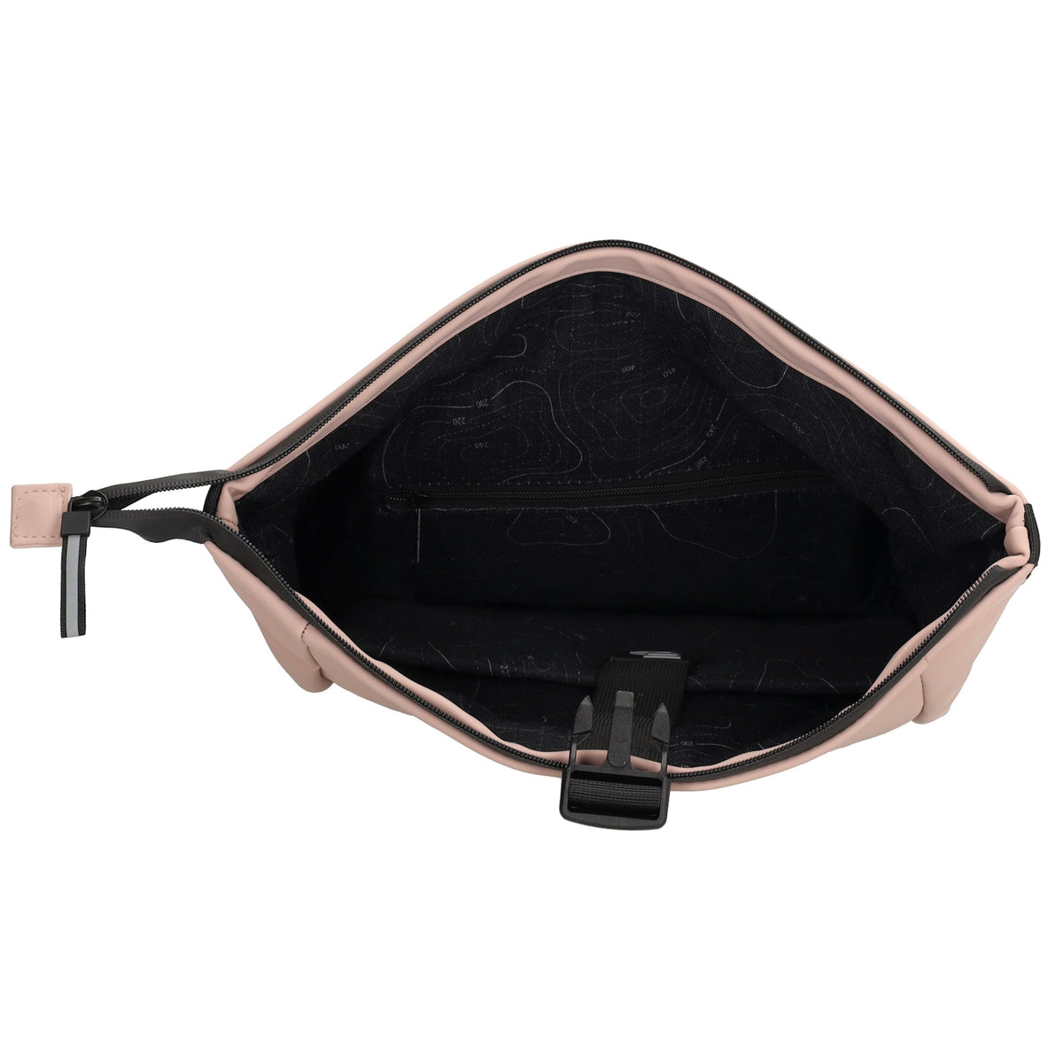 Rolltoprucksack 40x56cm in Altrosa mit Klickverschluss - leder-accessoires.com