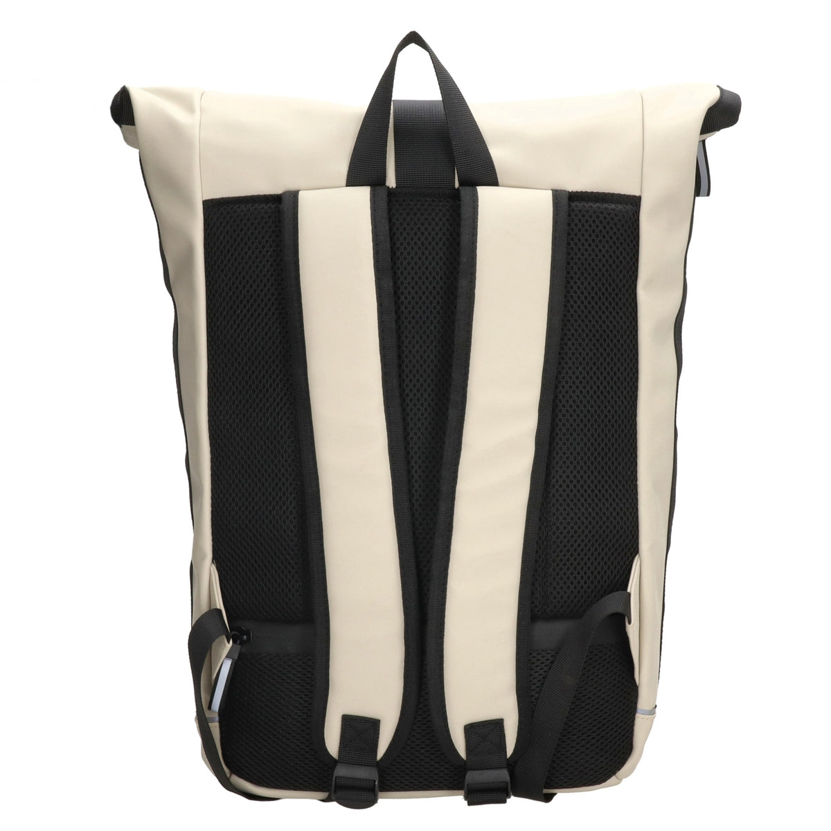 Rolltoprucksack 40x56cm in Helltaupe mit Klickverschluss - leder-accessoires.com