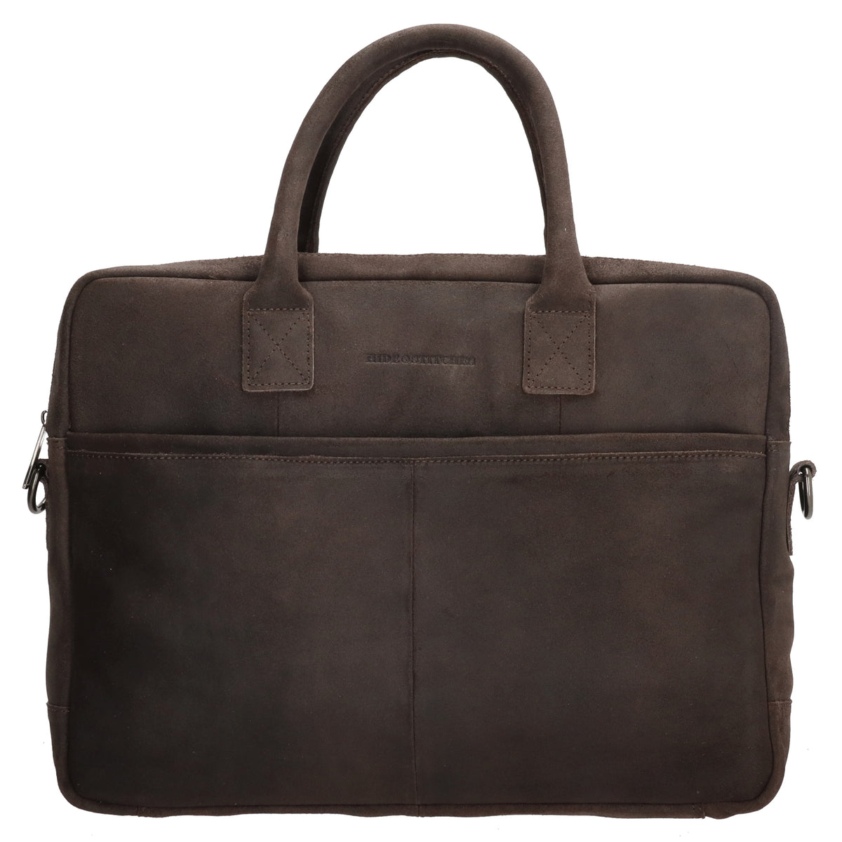 Businesstasche 40x33cm in Braun aus Leder mit Reißverschluss - leder-accessoires.com