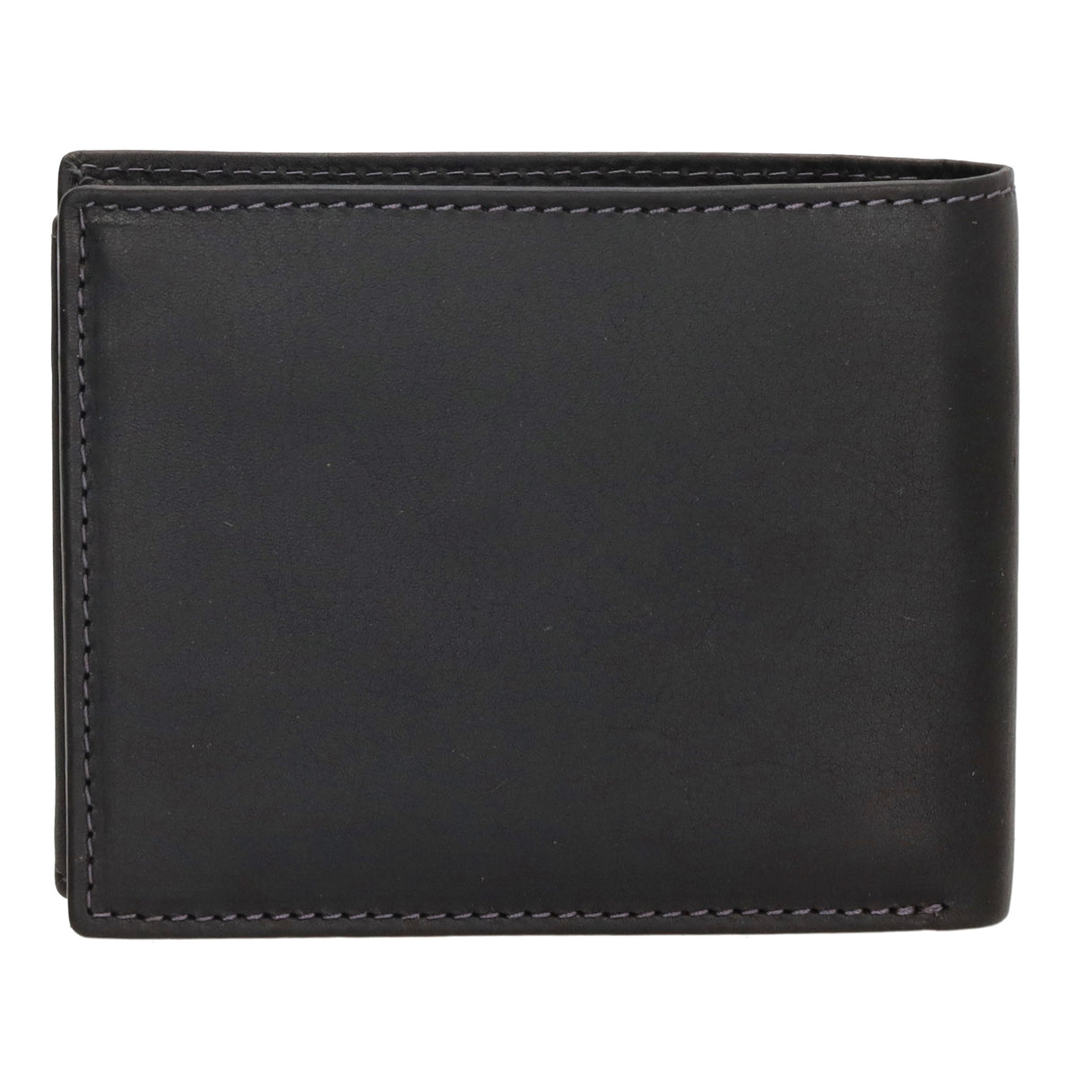 Geldbörse Querformat  9 x 11cm mit Reißverschluss in Schwarz aus Leder - leder-accessoires.com