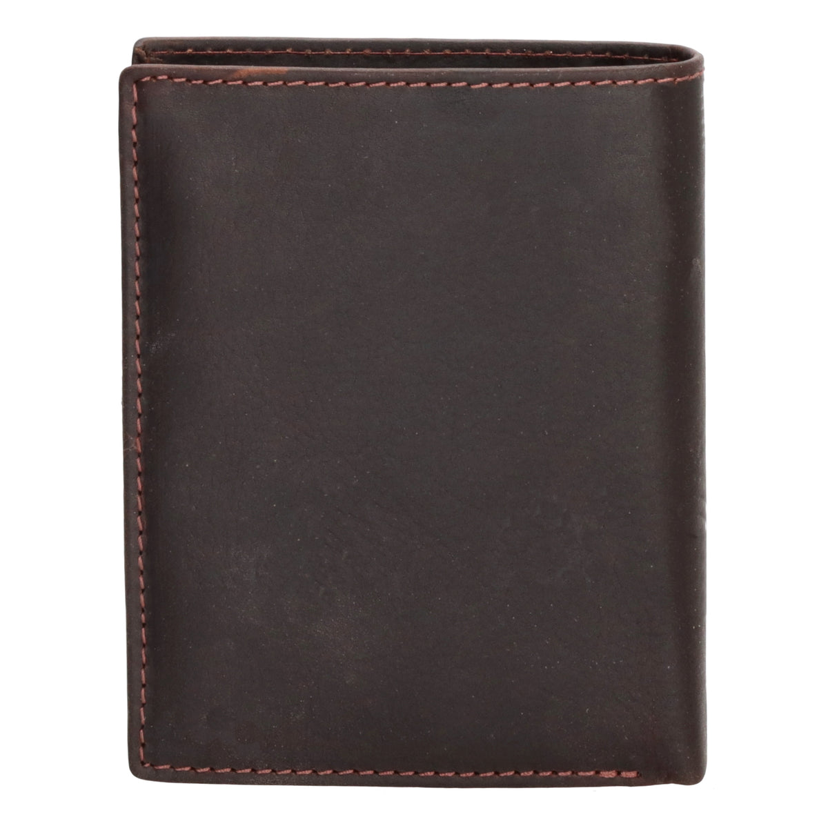 Geldbörse Hochformat 12 x 9cm mit Riegel in Braun aus Leder - leder-accessoires.com
