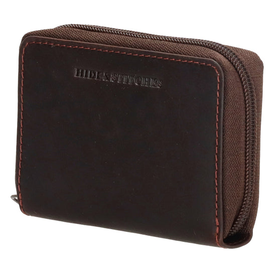 Kartenetui-| fächer 11x8cm aus Leder in Braun und RFID-Schutz - leder-accessoires.com
