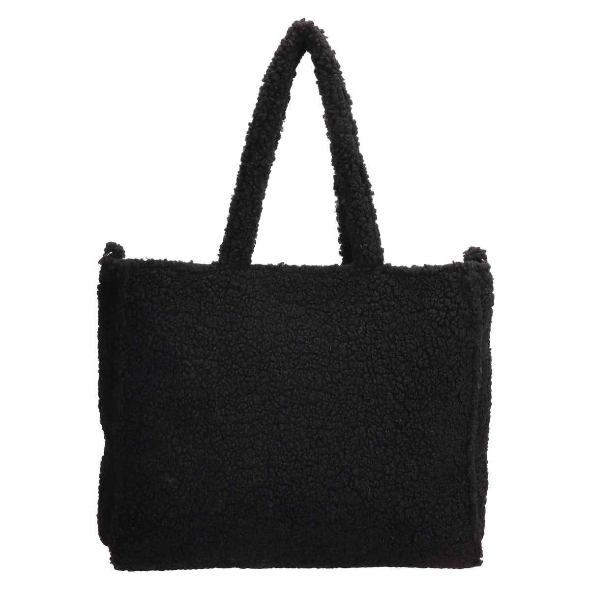 Teddytasche 37x32cm in Schwarz mit Reißverschluss - leder-accessoires.com