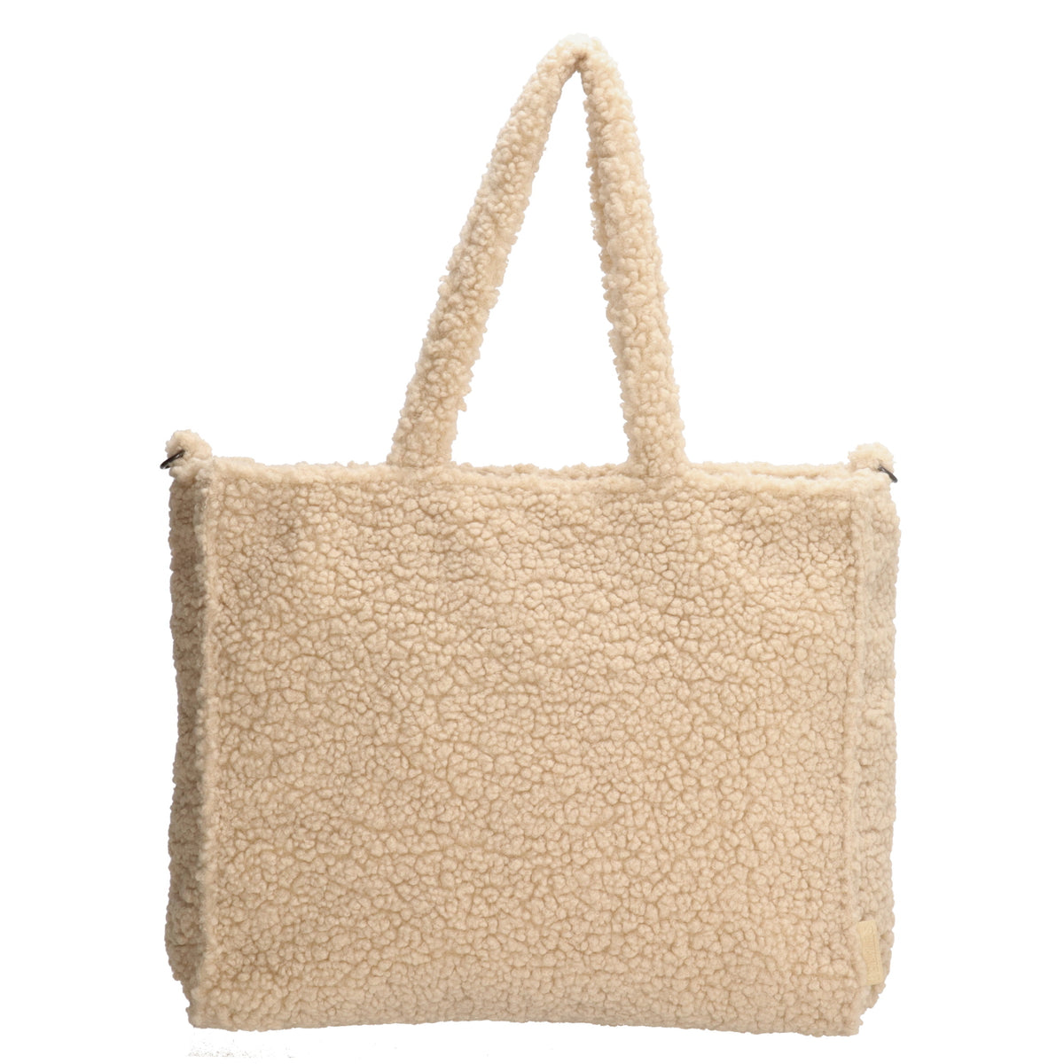Teddytasche 37x32cm in Creme|Beige mit Reißverschluss - leder-accessoires.com