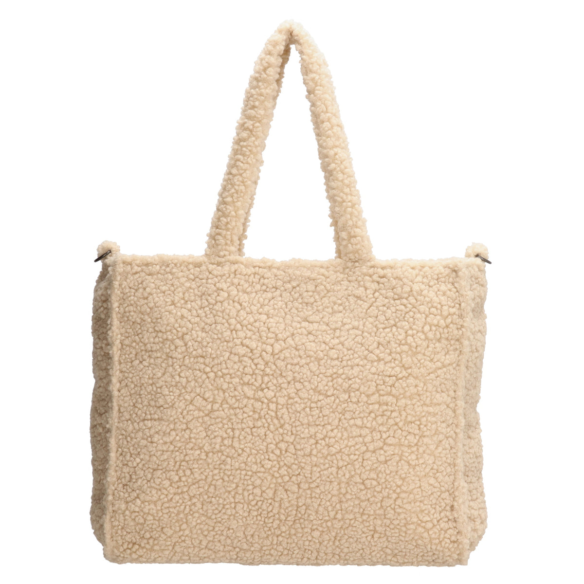 Teddytasche 37x32cm in Creme|Beige mit Reißverschluss - leder-accessoires.com