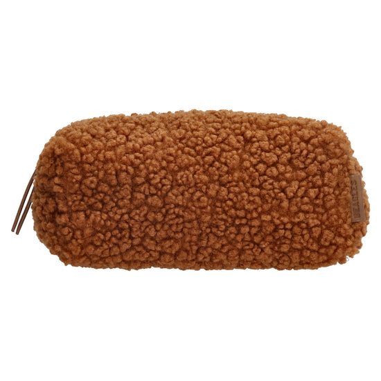 Stiftetui-| mäppchen 24 x 10cm in Braun aus Teddyfell - leder-accessoires.com