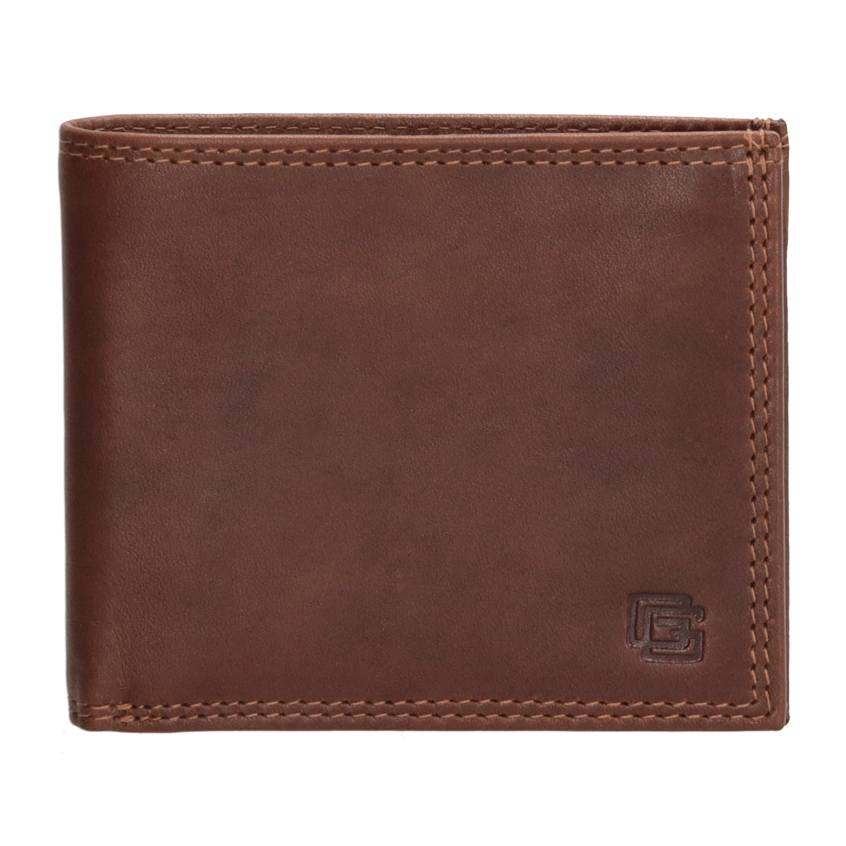 Geldbörse Querformat 10,5 x 9cm in Braun mit extra Kartenklappe - leder-accessoires.com