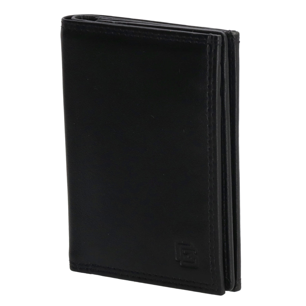 Lederbörse Hochformat 10x8xcm in Schwarz - leder-accessoires.com
