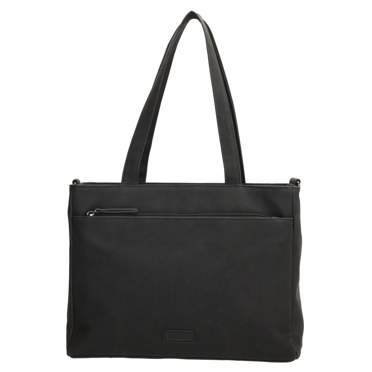 Shopper| Businesstasche 31x24,5cm Schwarz in Lederoptik - leder-accessoires.com