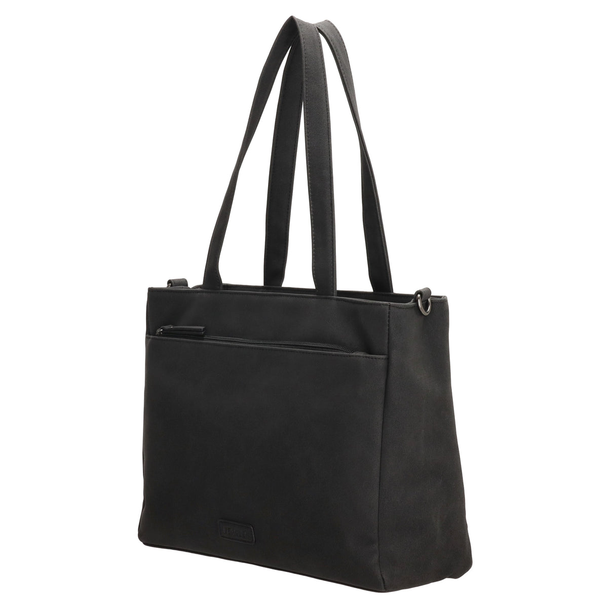 Shopper| Businesstasche 31x24,5cm Schwarz in Lederoptik - leder-accessoires.com