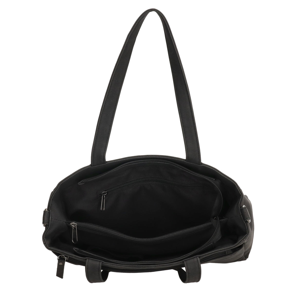 Shopper| Businesstasche 31x24,5cm Schwarz in Lederoptik - leder-accessoires.com