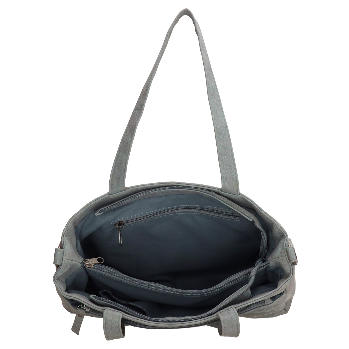 Shopper| Businesstasche 31x24,5cm Hellblau in Lederoptik - leder-accessoires.com
