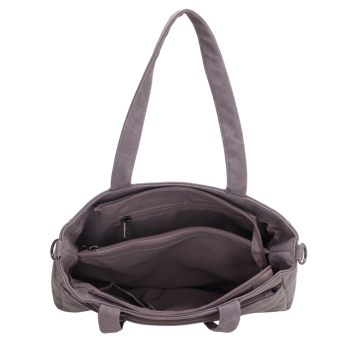 Shopper| Businesstasche 31x24,5cm Lila in Lederoptik - leder-accessoires.com
